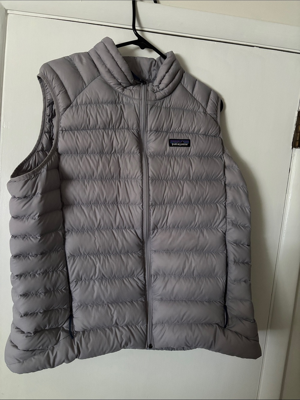 Patagonia Women's Light Gray Quilted Down Vest